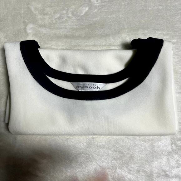 Misook Minimalist Tank Women's L Elegant Black on White Quiet Luxury Great Feel - Picture 8 of 8